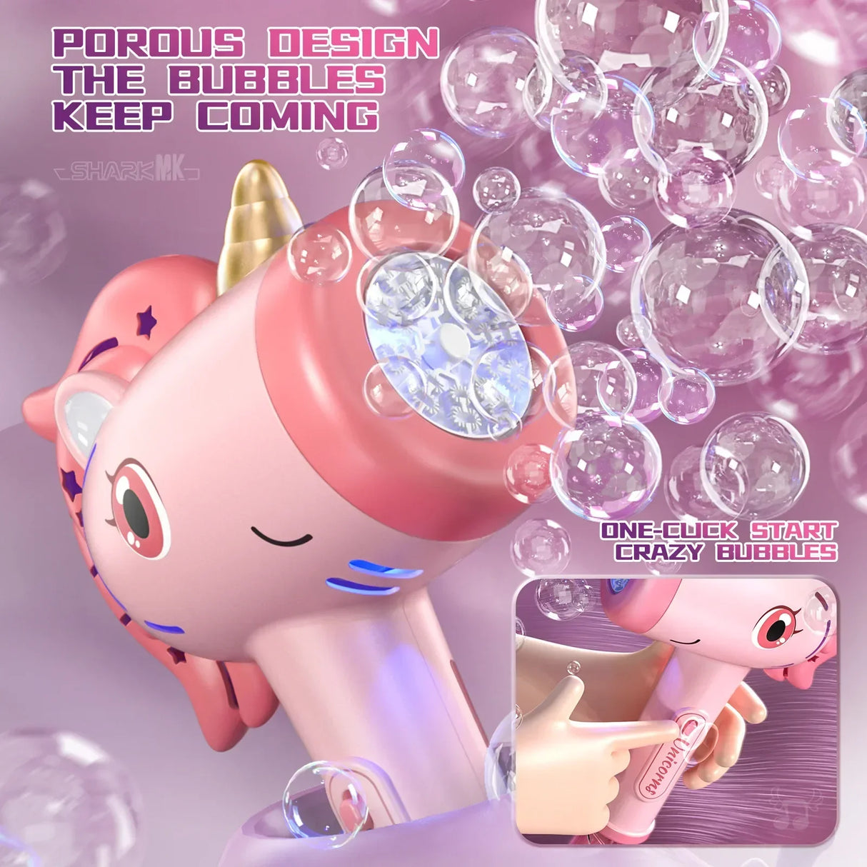 Carvallo Såpbubblestav UniMagic Bubble Wand | Med Ljus effekter | För barn & småbarn | Perfekt för trädgård & sommarfester Carvallo