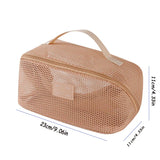 Carvallo ClarityBag Mesh | Transparent & Rymlig | 23 × 11 × 11 cm | För Resor & Vardag Carvallo