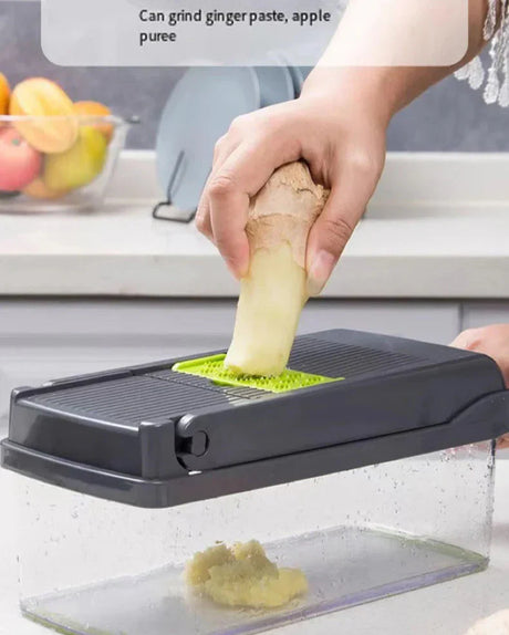 Royallure 14-i-1 Grönsakshackare Skivare Rivjärn Set för Kök Matlagning Carvallo