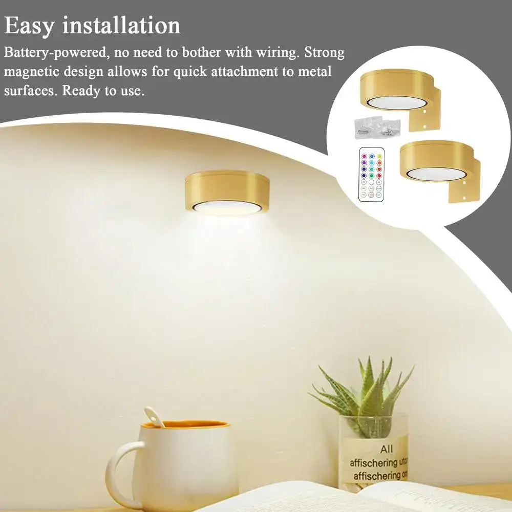 Royallure Magnetisk LED Konstbelysning – Snabbmonterad Fjärrljuslist, Galleri & Skrivbordsaccent Carvallo