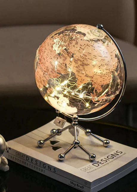 Royaleva LED Rotating World Globe Lamp – Belyst Jord Dekorationsbit Carvallo