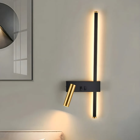 Duo-Vägglampa med strömbrytare - Minimalistisk design för vardagsrum och sovrum Carvallo