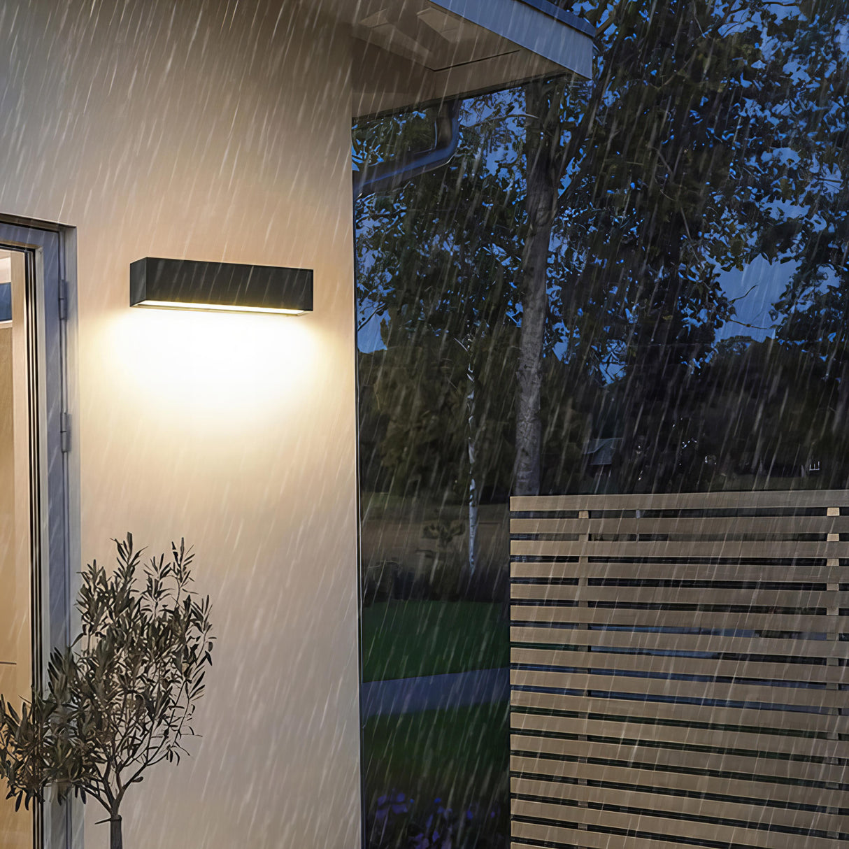 Uriah - Tunn Rand LED Modern Utomhus Vägglampa IP65 Carvallo