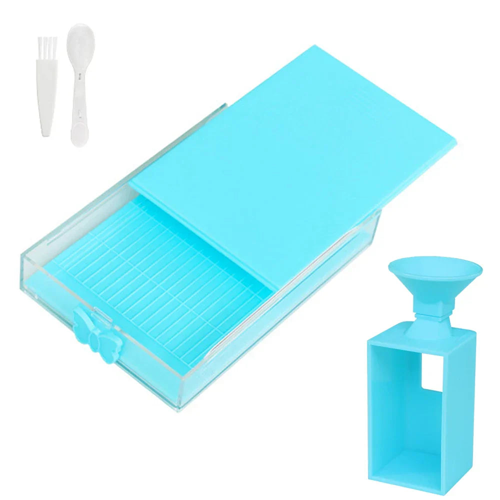 Carvallo Diamantmålning Tratt | För Runda & Fyrkantiga Stenarter | Lätt fyllning av Lådor & Skålar | Tillbehör för DIY-Konst Carvallo