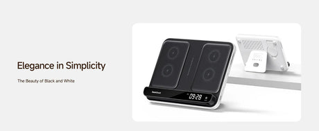 Royallure Dual Wireless Charger – Snabbladdningsdocka för Telefon, Klocka & Hörlurar (Samsung Kompatibel) Carvallo