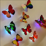 Carvallo Butterfly Lights | 12-pack | Luminous 3D Butterflies | Wall stickers with flash effect | For children's rooms, parties & decor Carvallo