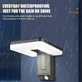 Carvallo FoldWall Solar-vägglampa | 3 belysningslägen | 120° svängbar | Med rörelsesensor & skymningsrelä Carvallo