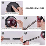 Carvallo Trädgårdsbelysning Sol | LED med intelligent ljusstyrning | Två installationsmetoder | Vitt ljus 6500K | 600 mAh batteri Carvallo