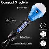 Carvallo LumoTrek med karbinhake | 3 ljuslägen & 3 LED | Kompakt & Lätt | För camping, vandring & nödsituationer Carvallo