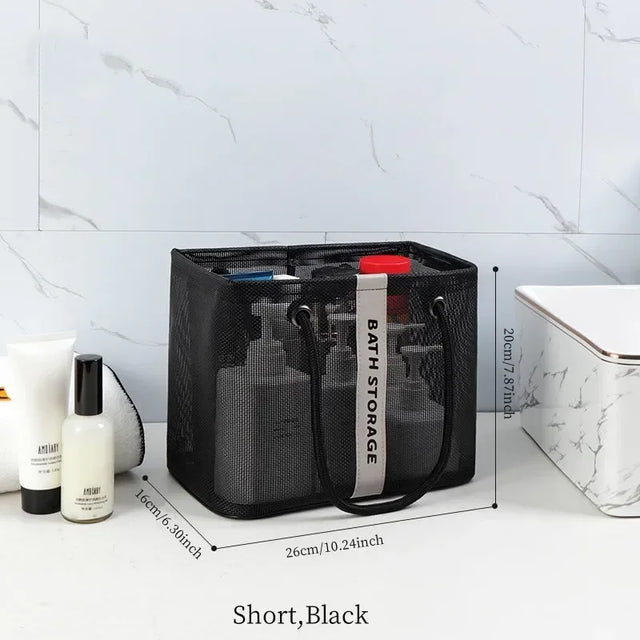 Carvallo Visibella Max | Transparent & Rymlig | För Bad, Resa & Vardag | Med Metallram & Bärhandtag Carvallo