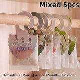 Carvallo Doftpåsar för garderob & rum | 5/10 stycken | Långvarig doft | Med hängare | Aromaterapi & luftrensare Carvallo