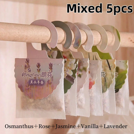 Carvallo Doftpåsar för garderob & rum | 5/10 stycken | Långvarig doft | Med hängare | Aromaterapi & luftrensare Carvallo