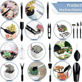 Carvallo Mini Trädgårdsverktyg Set | Ergonomisk & Platsbesparande | För Sukkulenter & Bonsai | 5/8/13-delar Carvallo