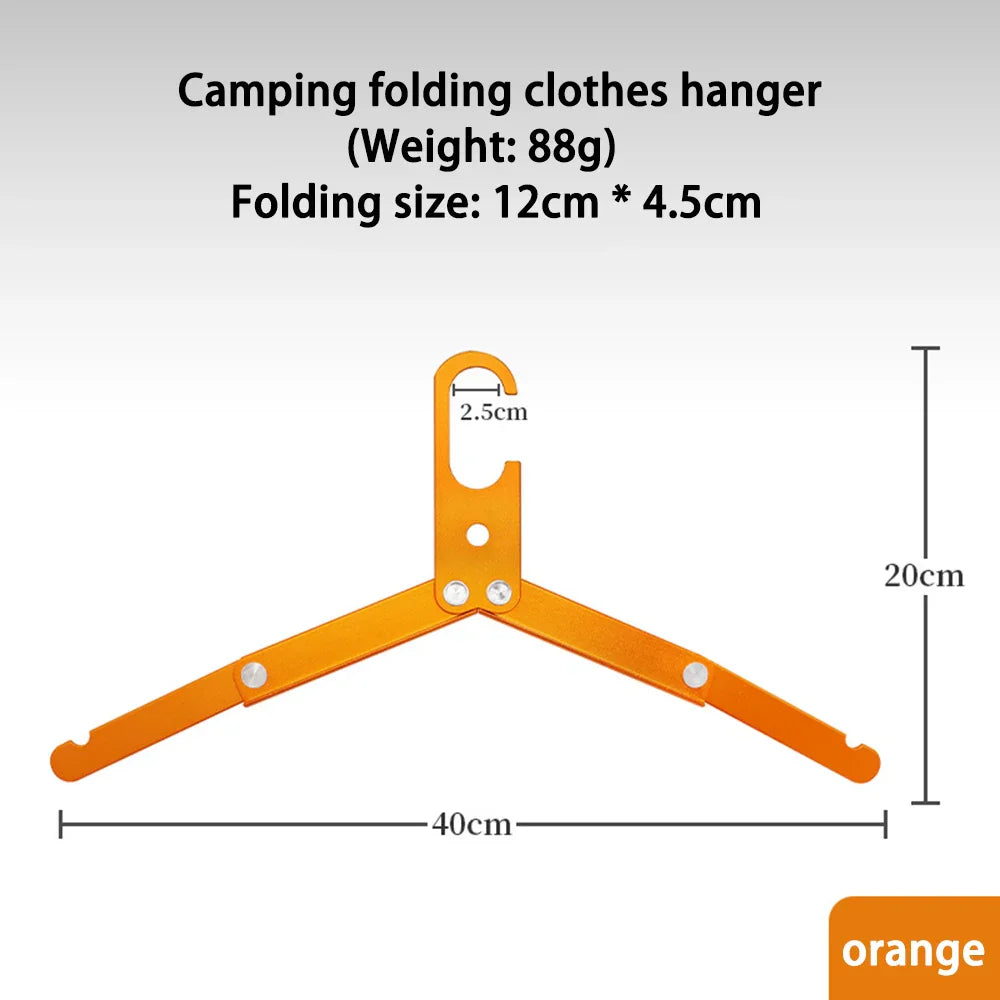 Carvallo Fällbar Utomhus-Klädhängare i Aluminium | Ultralätt & Halkfri | Kompakt för Camping, Resor & Vandrare | Bärbar Torkhängare Carvallo
