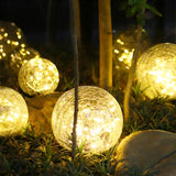 Carvallo Solar Trädgårdslampa | Varmvit LED-lampa | Automatisk & IP65 Vattentålig | Bruten glasdesign Carvallo