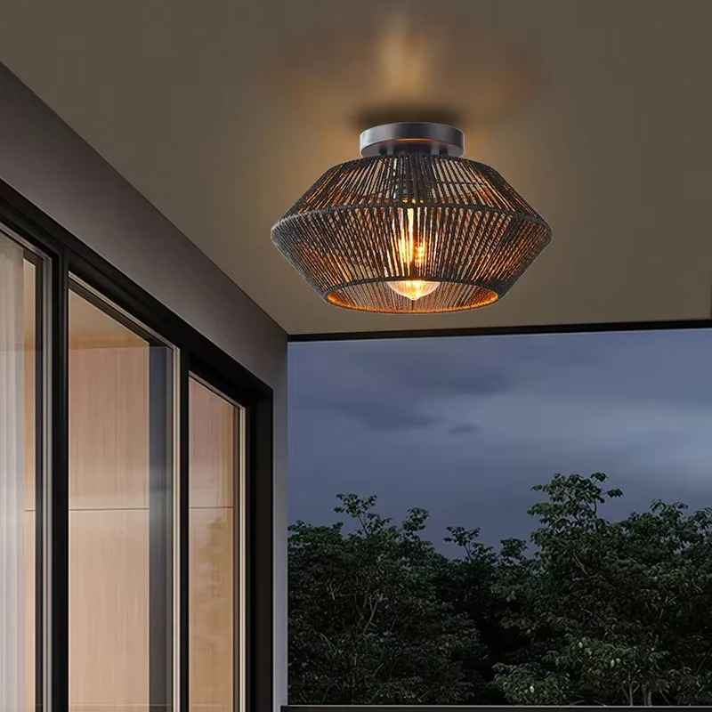 Texturerad bohemisk taklampa Carvallo