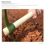 Carvallo Trädgårdshacka av stål | Hålsmidda & handhållen | Robust verktyg med trähandtag | 35×23×5,2 cm Carvallo