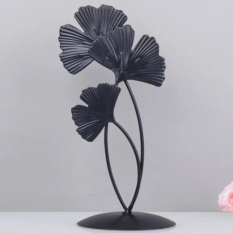 Metalliska Blad Ornament - Elegant och Modern Carvallo