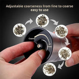 Carvallo Salt- & Pepparkvarn i glas och rostfritt stål | Kryddkvarn med justerbar malverk | För peppar, salt, spiskummin & mer | Aromafrisk & lätt att fylla på Carvallo