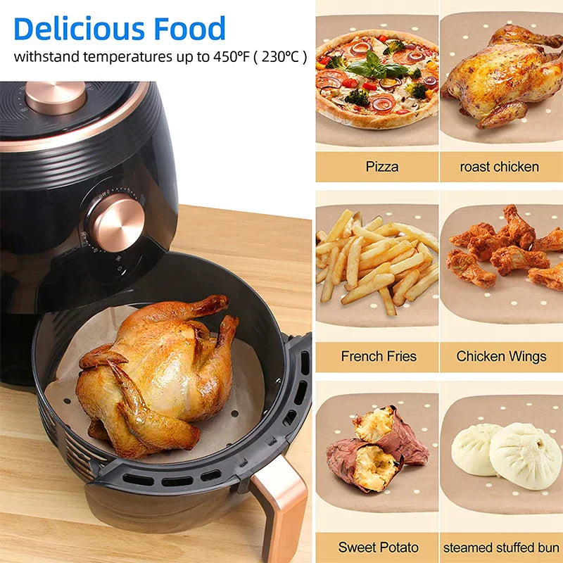 Carvallo-Papper Crispina | 100 styck | Non-stick & värmebeständig | Fyrkantig & perforerad Carvallo