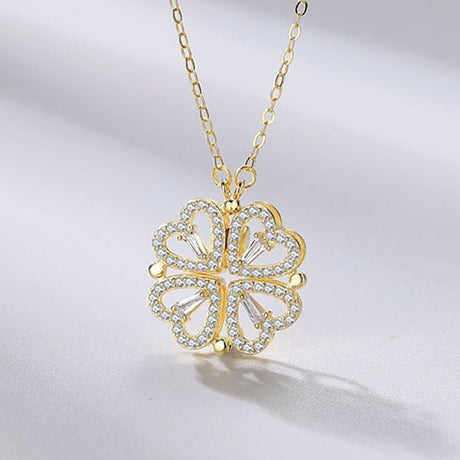 Lucky Heart Halsband-Jewelry for women-Hemnix-Guld hjärtan-Hemnix