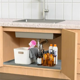 Royallure Under-Sink Vattentät Silikonmatta & Hyllfoder Organizer – Läckagesäker, Oljeavvisande, Flera användningsområden Carvallo