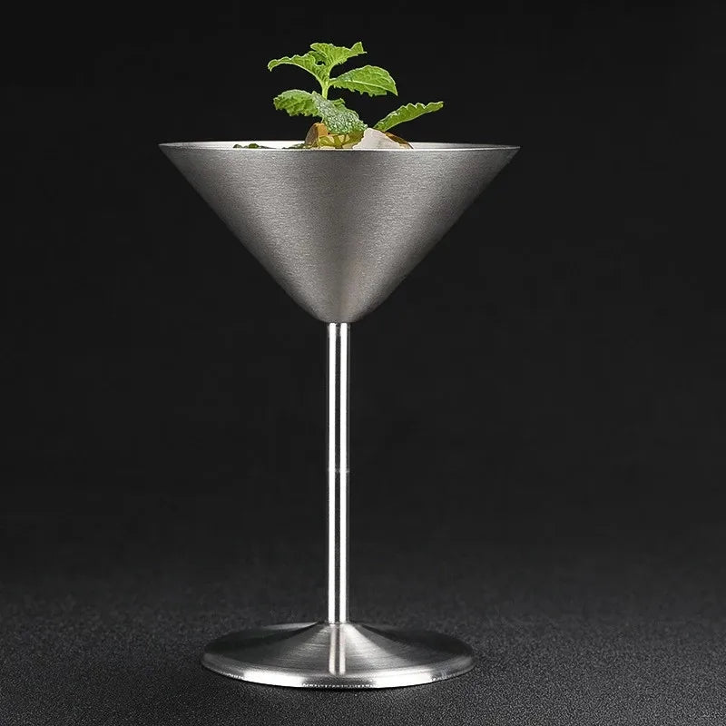 Carvallo – Rostfritt Stål Martini Cocktailglas med Dubbelväggig Isolering Carvallo