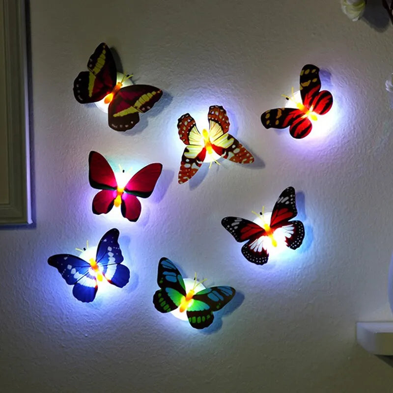 Carvallo Butterfly Lights | 12-pack | Luminous 3D Butterflies | Wall stickers with flash effect | For children's rooms, parties & decor Carvallo