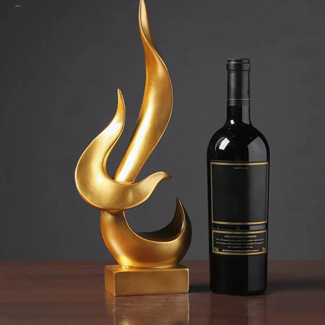 Eternal Ornament Sculpture | Abstract Resin Art | 15.3" Modern Dekor Carvallo