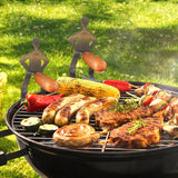 Carvallo HotDogHero Rolig korvgrillhållare i rostfritt stål | Humanoid design | För BBQ, camping och picknick Carvallo