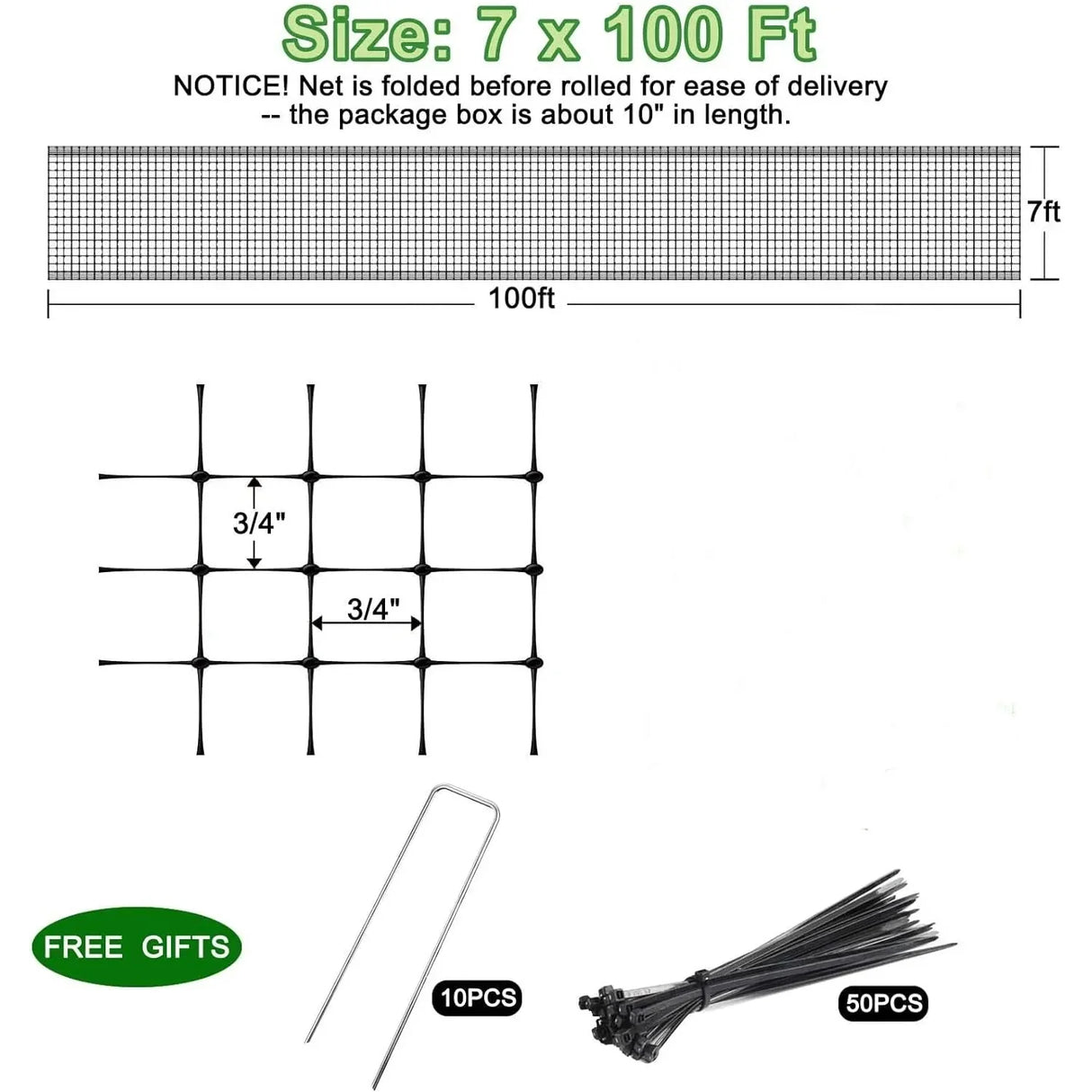 GardenGuard Nät | Hållbart Skyddsnät för Växter Carvallo