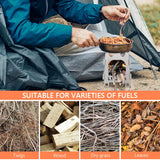 Carvallo ultralätt titanträkokare | Fällbar & bärbar | 12,8 × 11,5 × 16 cm | För camping & trekking Carvallo