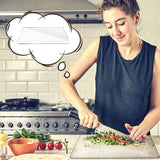 Icke halkfri transparent skärbräda med kant – Bänkskivskydd för hem- och restaurangkök Carvallo