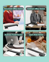 Royallure Pocket Thermal Printer – Kompakt bläckfri, Bluetooth Skriv ut var som helst Carvallo