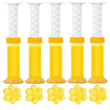 Carvallo WC-Gelblommor | Doftgel för toalett & urinal | Rengörande, Antibakteriell & Dekorativ | 12 blommor per stick Carvallo