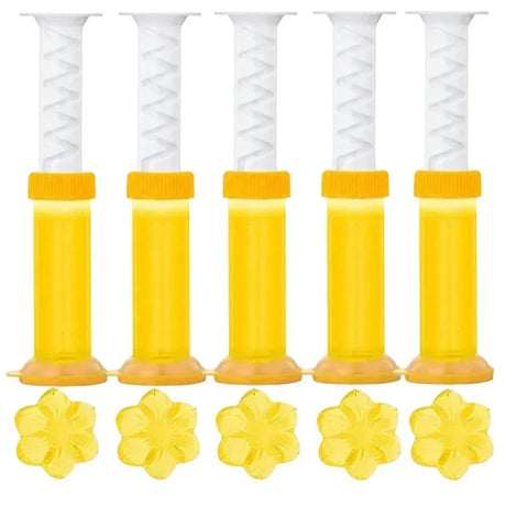 Carvallo WC-Gelblommor | Doftgel för toalett & urinal | Rengörande, Antibakteriell & Dekorativ | 12 blommor per stick Carvallo