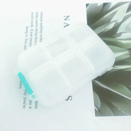 Carvallo Resepill Box | Fuktighetsskyddad & Kompakt | 4–12 Fack | För Vitaminer & Läkemedel på språng Carvallo