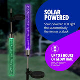 Carvallo | Solar-trädgårdsbelysning med bubbeleffekt | Färgväxlande LED | För terrass, gräsmatta & väg belysning Carvallo