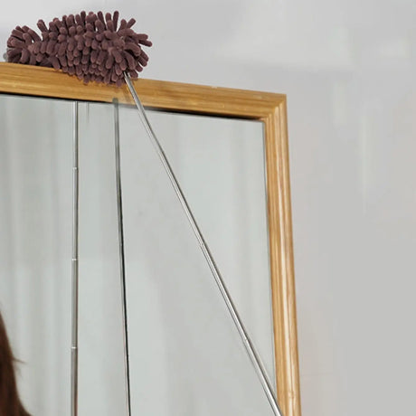 Carvallo Teleskop-dammsugare | Förlängbar till 80 cm | Mikrofiber-chenille & rostfritt stång – För tak, möbler & hörn Carvallo