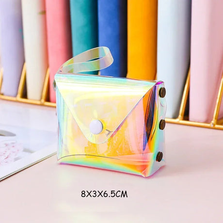 Carvallo Kosmetiktasche Transparent | Laser-effekt Kulturbeutel | För smink, pennor & resor | Vattentät & stilig Carvallo