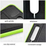 Carvallo Multifunktionellt Skärbräda | Med Avfrostningsplatta & Knivslip | Dubbelanvändbar | Grå/Svart Carvallo