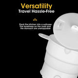 Carvallo Mini-Kokkärl FoldaCook | Fällbar & kompakt | 1,2 L | 800 W | För camping, kontor & resor Carvallo