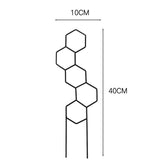 Carvallo Deco | Rankhjälp av metall för krukväxter | 10 × 40 cm | Stabil & dekorativ | För inomhus & utomhus Carvallo
