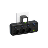 Carvallo VOLTRIQ ProLine | 3–4 uttag + 2× USB & 1× Typ-C | 2500 W | Överspänningsskydd & Kontrollswitch Carvallo