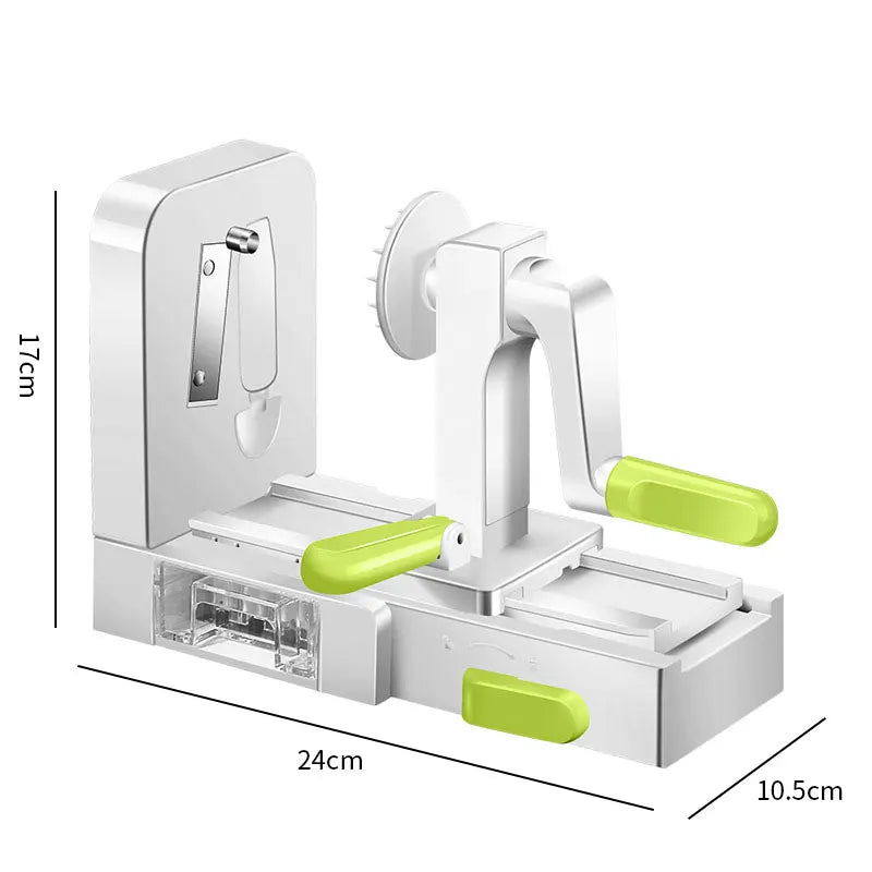 Carvallo Grönsaksspiralskärare | 5-i-1 Spiralskärare & Hyvel | Med sugfot & fällbar design | För zoodles, grönsaker & frukt Carvallo