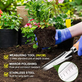 Carvallo Classic | Ogräsvettare med trähandtag | Handjägare i rostfritt stål | För fogar, rabatter och trädgårdsskötsel Carvallo