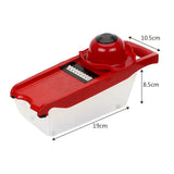 Carvallo Set 9-delar | Med uppsamlingslåda & fingrarskydd | SchnittMeister Pro i röd Carvallo