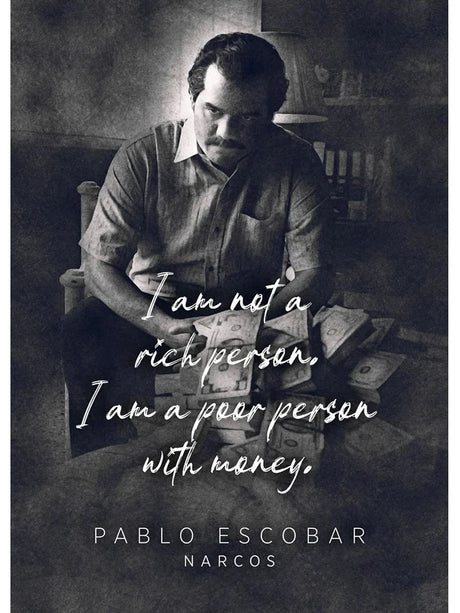 Pablo Escobar Målning - Ikonisk Konst för Hemmet Carvallo