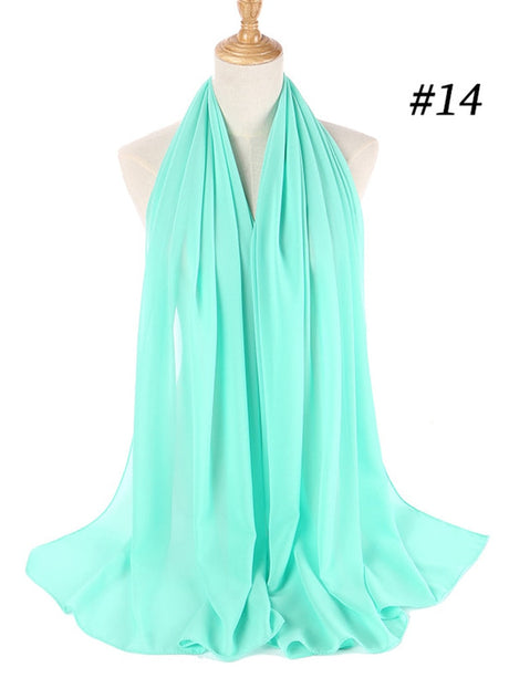 Chiffon Hijab pannband-Clothes for women-Bellasverige-Mintgrön-Hemnix