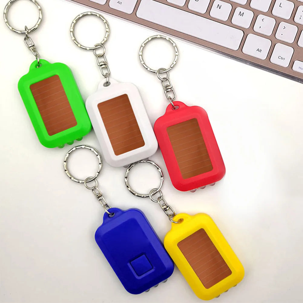 Carvallo BeamKey Solar LED Nyckelring med 3 LEDs | Uppladdningsbar & Väderbeständig | Nödbelysning för Utomhus & Vardag Carvallo